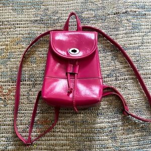 Faux Leather Pink mini bag